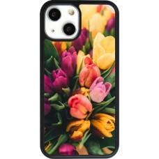 iPhone 13 mini Case Hülle - Silikon schwarz Bouquet of tulips 2026