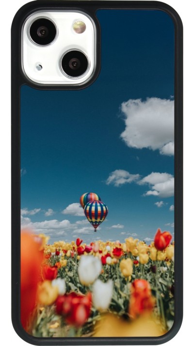 iPhone 13 mini Case Hülle - Silikon schwarz Hot air balloon 2026