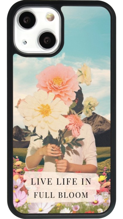 iPhone 13 mini Case Hülle - Silikon schwarz Live life in full moon 2026