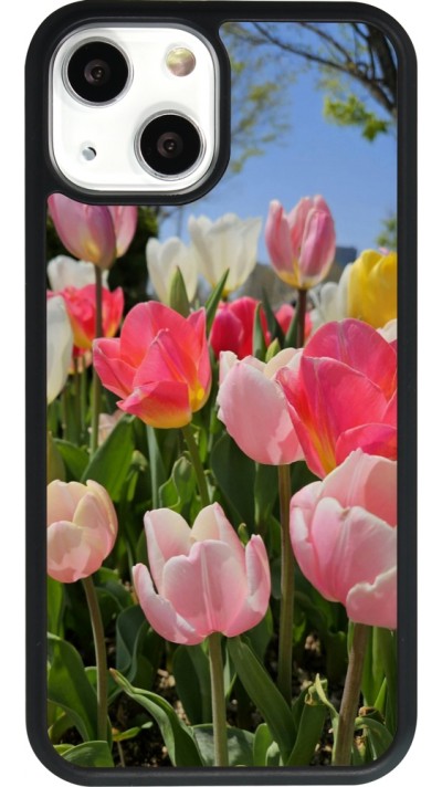 iPhone 13 mini Case Hülle - Silikon schwarz Tulips 2026