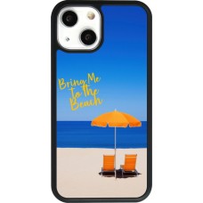 iPhone 13 mini Case Hülle - Silikon schwarz Summer 2025 Bring me to the beach