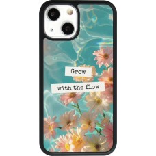 iPhone 13 mini Case Hülle - Silikon schwarz Summer 2025 Grow with the flow