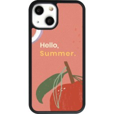 iPhone 13 mini Case Hülle - Silikon schwarz Summer 2025 Hello summer