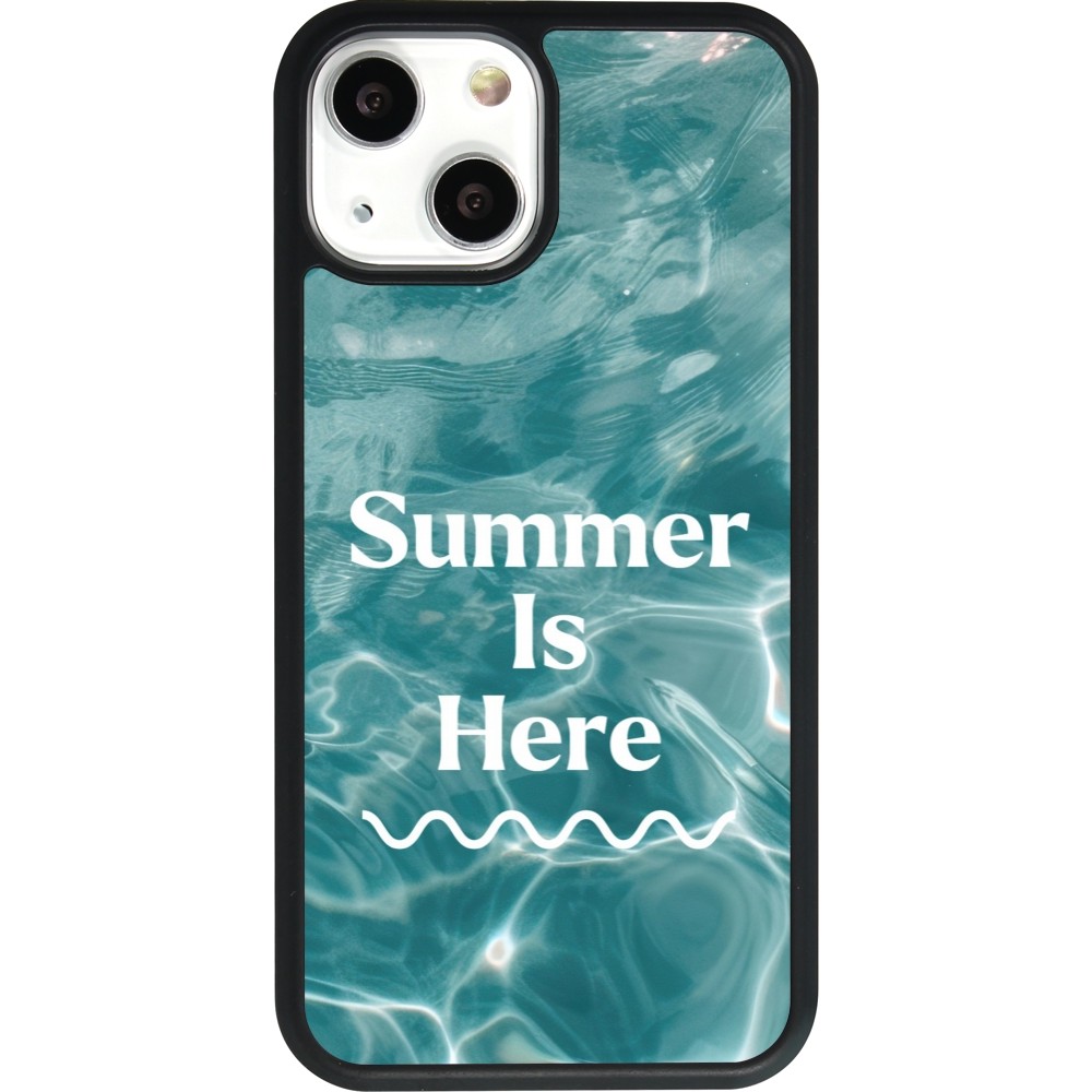 iPhone 13 mini Case Hülle - Silikon schwarz Summer 2025 Summer is here