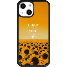 iPhone 13 mini Case Hülle - Silikon schwarz Summer 2026 Enjoy your life