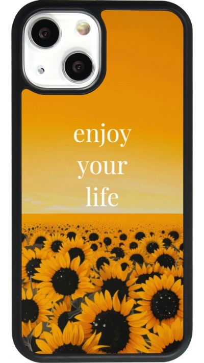 iPhone 13 mini Case Hülle - Silikon schwarz Summer 2026 Enjoy your life