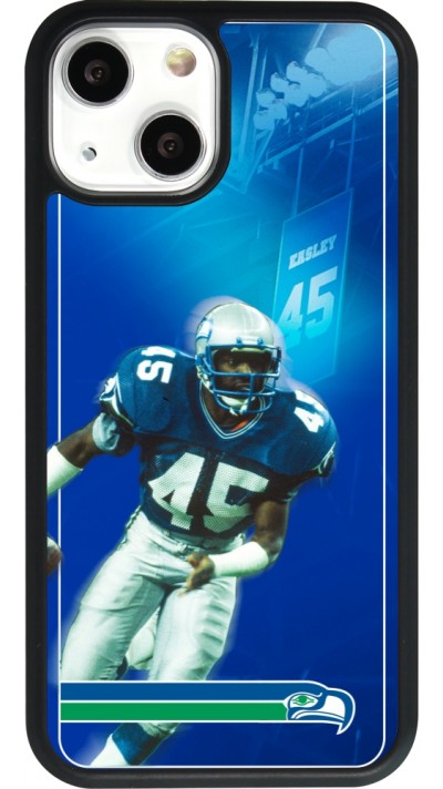 iPhone 13 mini Case Hülle - Silikon schwarz Super Bowl 26 Seattle 1