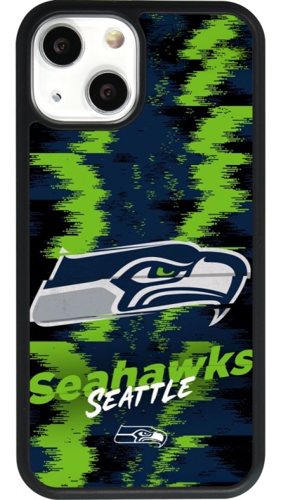 iPhone 13 mini Case Hülle - Silikon schwarz Super Bowl 26 Seattle 2