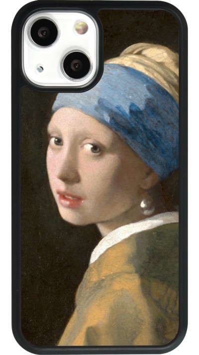 iPhone 13 mini Case Hülle - Silikon schwarz Kunstbild - Das Mädchen mit dem Perlenohrring - Jan Vermeer