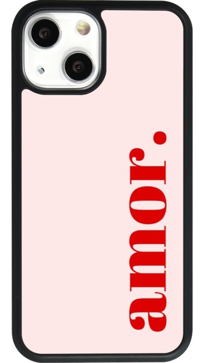 iPhone 13 mini Case Hülle - Silikon schwarz Valentine 2024 amor