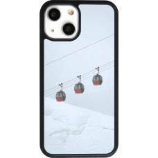 iPhone 13 mini Case Hülle - Silikon schwarz Winter 22 ski lift