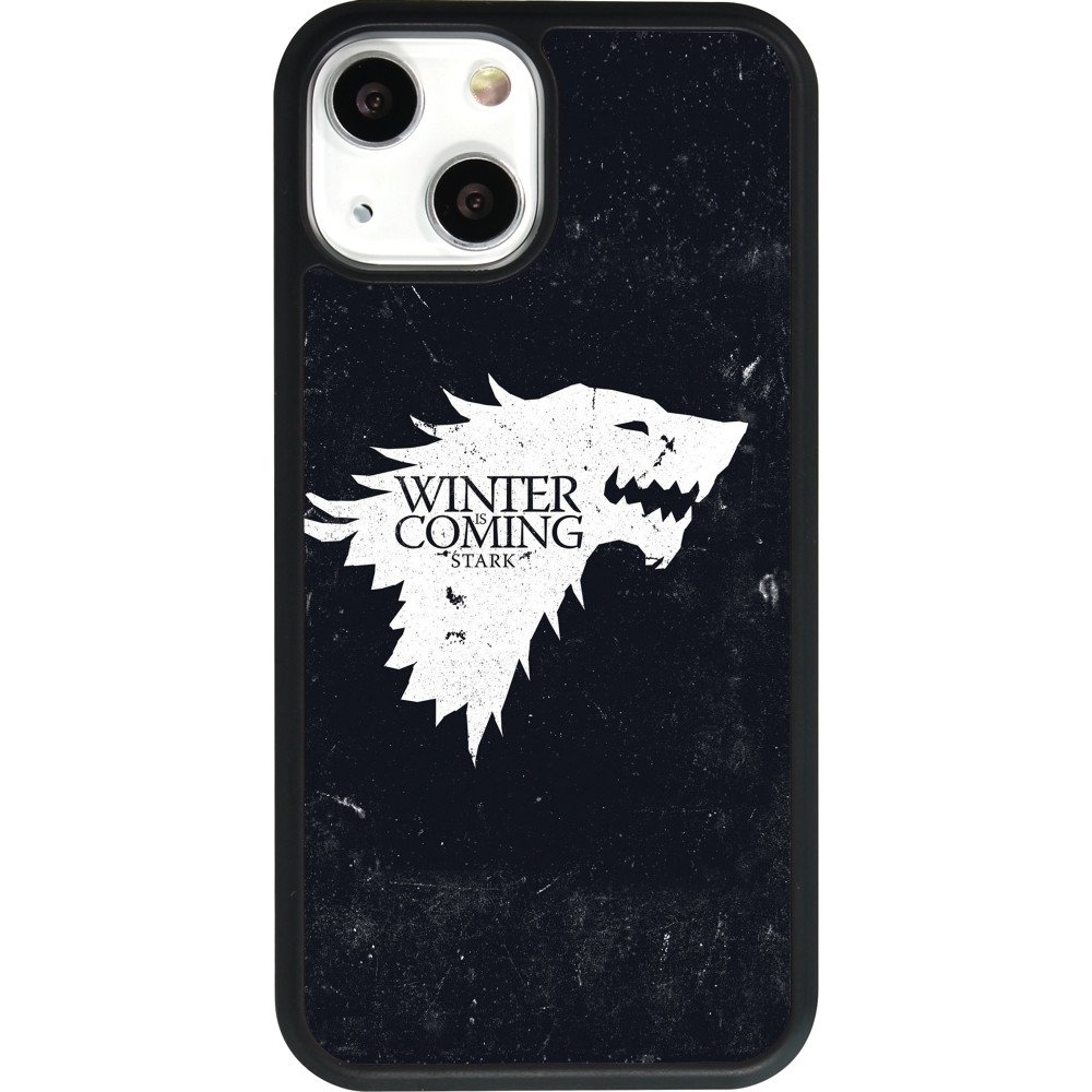 iPhone 13 mini Case Hülle - Silikon schwarz Winter is coming Stark