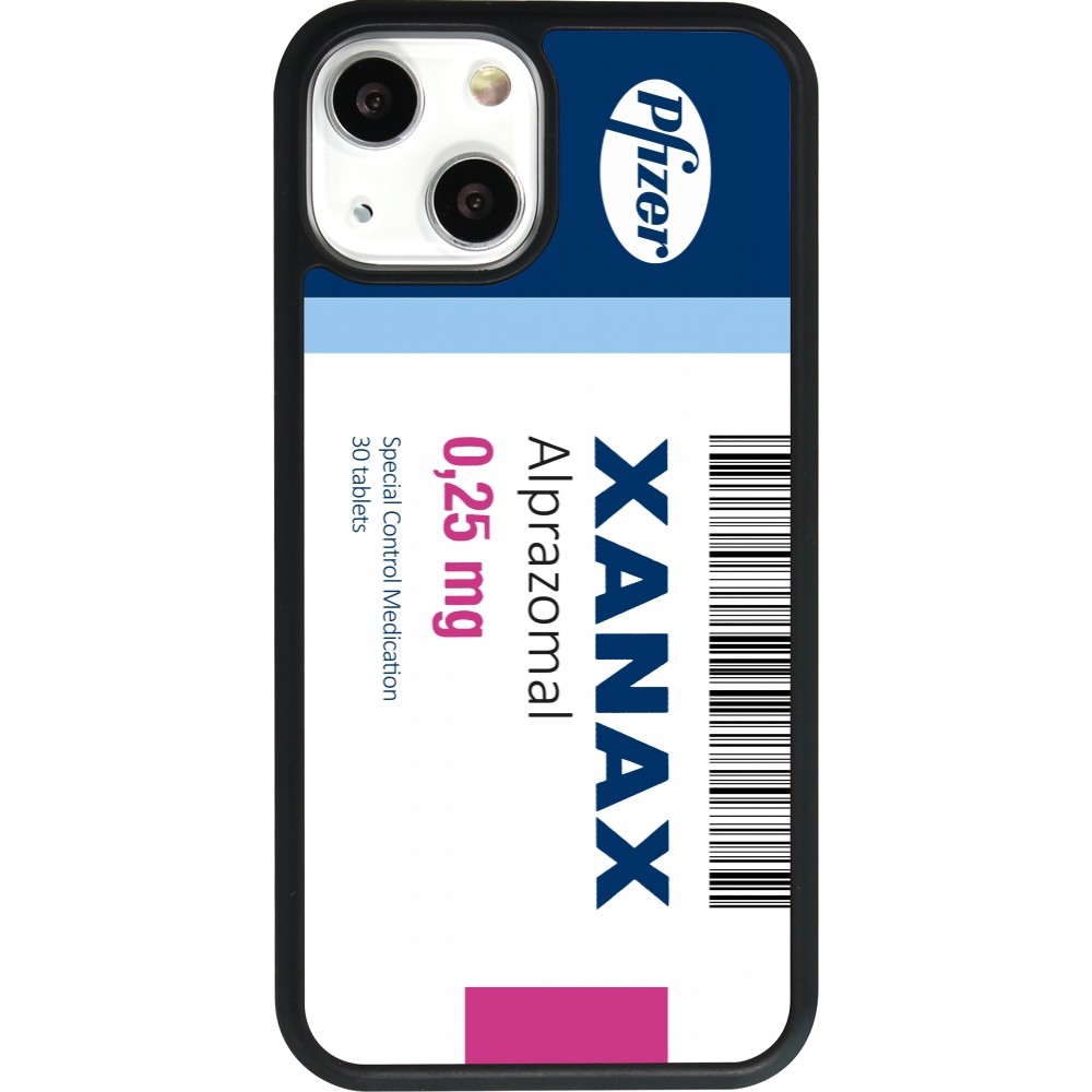 iPhone 13 mini Case Hülle - Silikon schwarz Xanax Alprazolam 2025