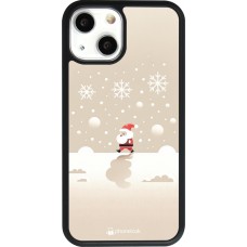 iPhone 13 mini Case Hülle - Silikon schwarz Weihnachten 2023 Minimalistischer Weihnachtsmann