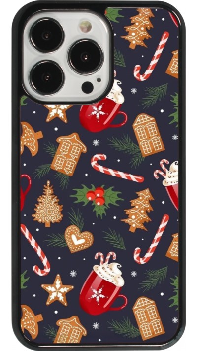 iPhone 13 Pro Case Hülle - Christmas 25 Pattern Gingerbread House