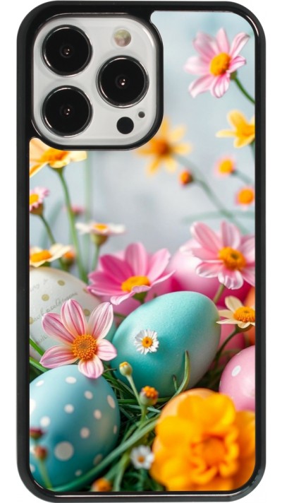 iPhone 13 Pro Case Hülle - Easter 2026 Eggs with flowers