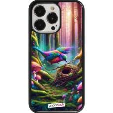 iPhone 13 Pro Case Hülle - Vogel Nest Wald