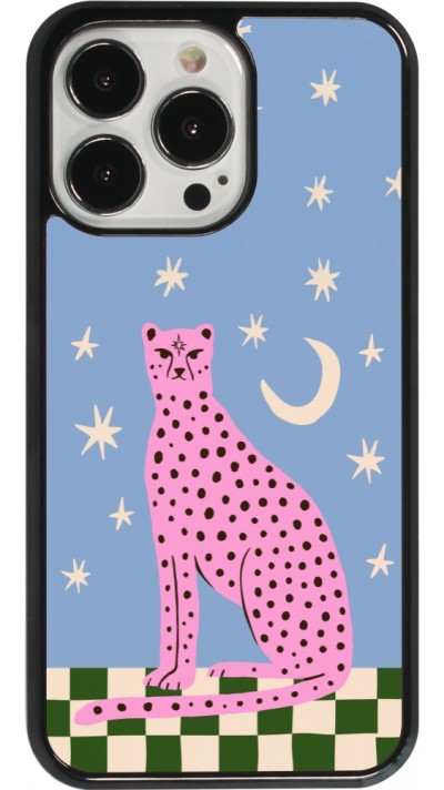 iPhone 13 Pro Case Hülle - Pink leopard with stars 2026