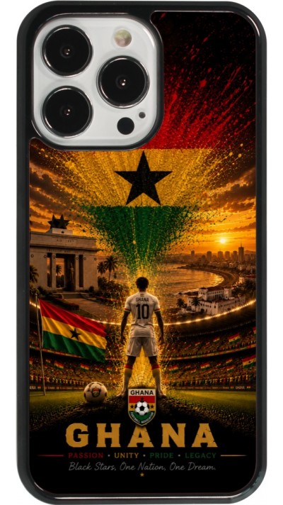 Coque iPhone 13 Pro - Football Ghana splash 2026