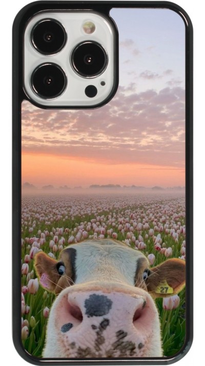 iPhone 13 Pro Case Hülle - Cow with tulips 2026