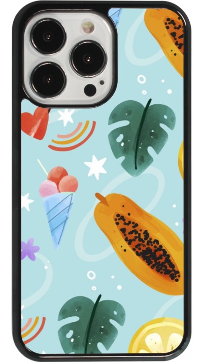 iPhone 13 Pro Case Hülle - Summer 2025 Pattern papaya