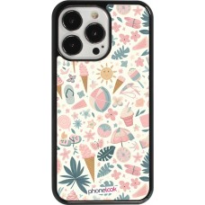 iPhone 13 Pro Case Hülle - Sommer Pink Muster