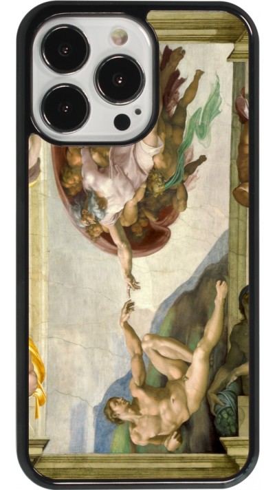 iPhone 13 Pro Case Hülle - Kunstbild - Die Erschaffung Adams - Michelangelo