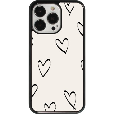 iPhone 13 Pro Case Hülle - Valentine 2023 minimalist hearts