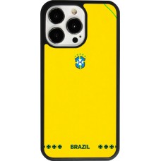 iPhone 13 Pro Case Hülle - Silikon schwarz Brasilien 2026 personalisierbares Fussballtrikot