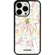 iPhone 13 Pro Case Hülle - Silikon schwarz Ghana 2026 personalisierbares Fussballtrikot