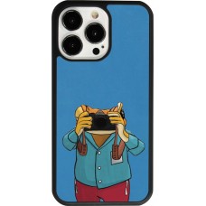 iPhone 13 Pro Case Hülle - Silikon schwarz Frog with camera DTMF