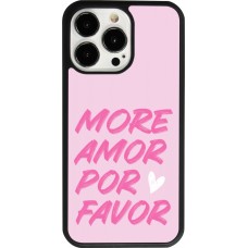 iPhone 13 Pro Case Hülle - Silikon schwarz More amor porfavor