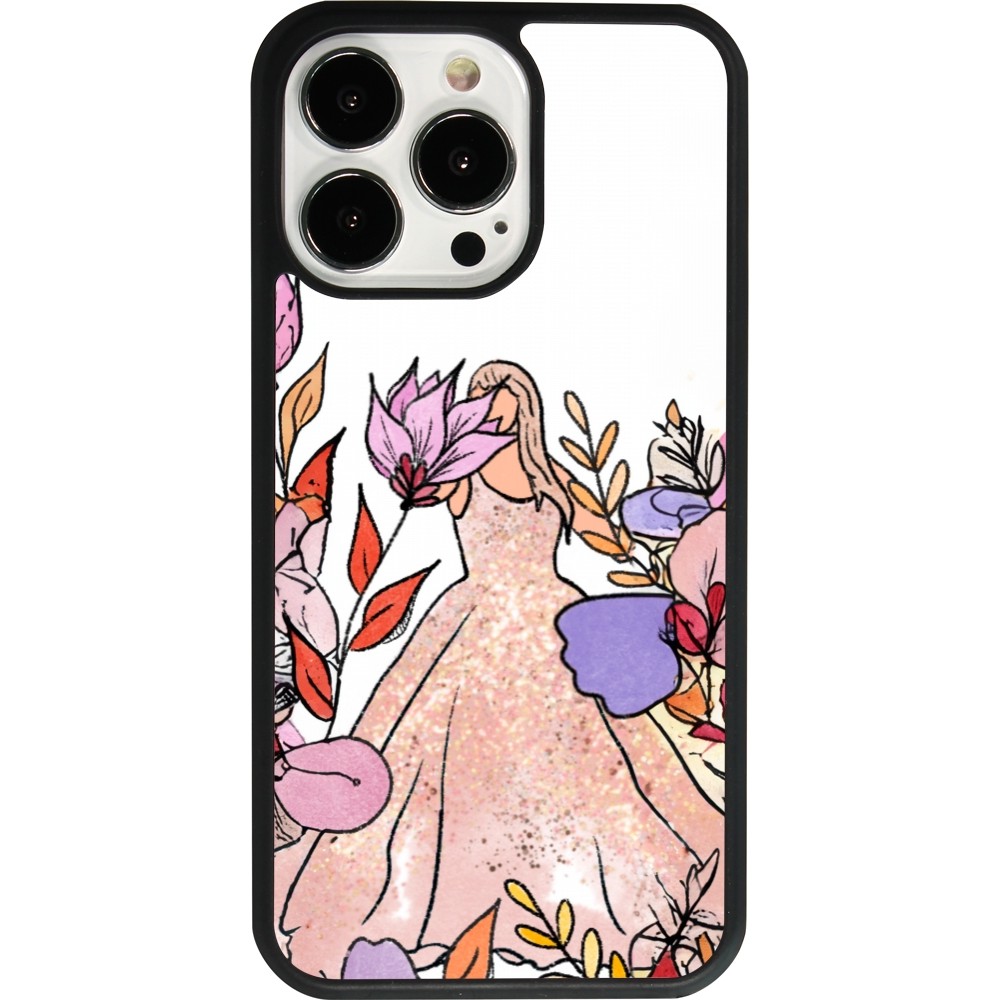 Coque iPhone 13 Pro - Silicone rigide noir Taylor Swift Sketch - White