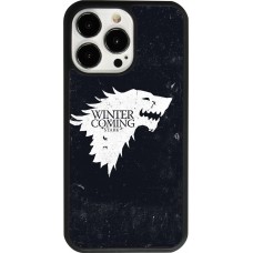 iPhone 13 Pro Case Hülle - Silikon schwarz Winter is coming Stark