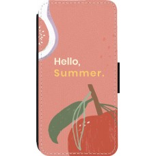 iPhone 13 Pro Case Hülle - Wallet schwarz Summer 2025 Hello summer