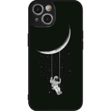iPhone 14 Case Hülle - Silikon schwarz Astro balançoire