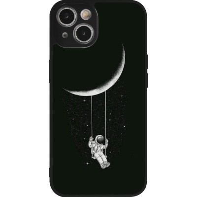 iPhone 14 Case Hülle - Silikon schwarz Astro balançoire