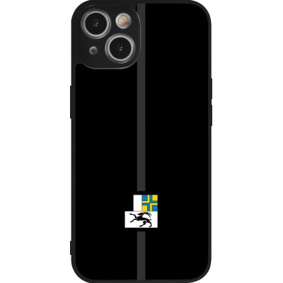iPhone 14 Case Hülle - Silikon schwarz Kanton GR schwarz
