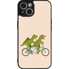 iPhone 14 Case Hülle - Silikon schwarz Dinosaurs on bikes 2026