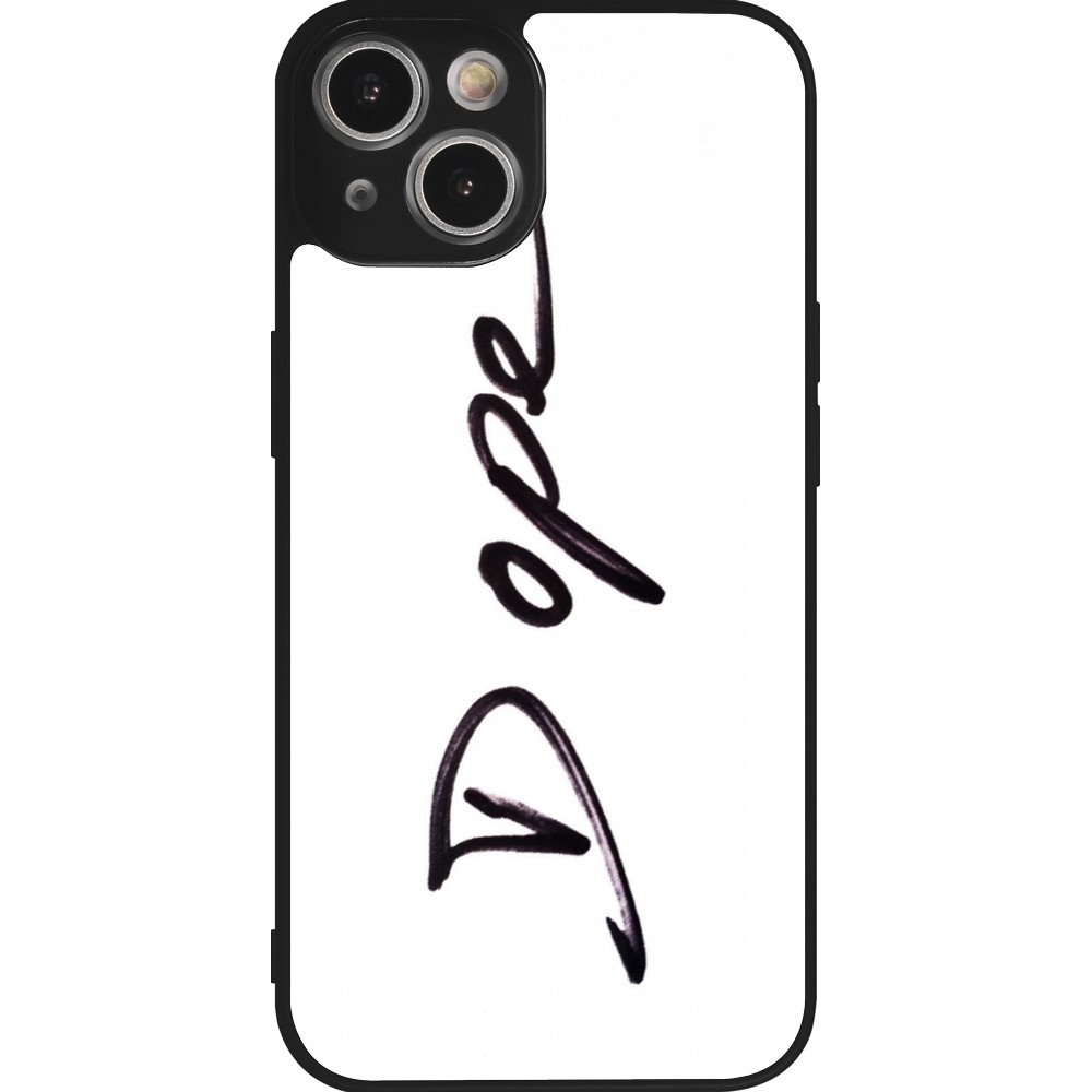 iPhone 14 Case Hülle - Silikon schwarz Dope