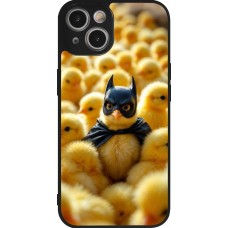 iPhone 14 Case Hülle - Silikon schwarz Easter 2026 Chicken Batman