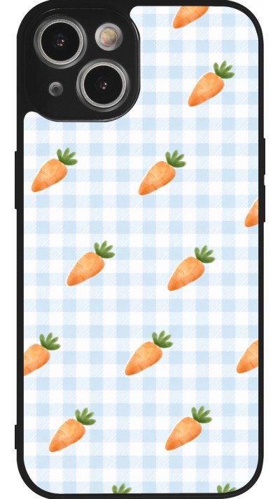 iPhone 14 Case Hülle - Silikon schwarz Easter 2026 Pattern carrots