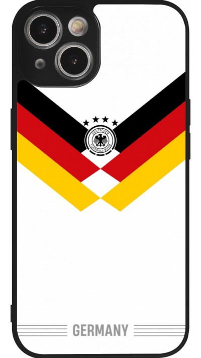 iPhone 14 Case Hülle - Silikon schwarz Deutschland 2026 personalisierbares Fussballtrikot