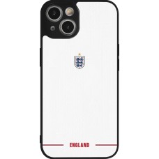 iPhone 14 Case Hülle - Silikon schwarz England 2026 personalisierbares Fussballtrikot