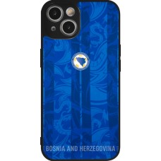 iPhone 14 Case Hülle - Silikon schwarz Bosnien und Herzegowina 2026 personalisierbares Fussballtrikot
