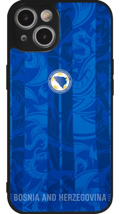 iPhone 14 Case Hülle - Silikon schwarz Bosnien und Herzegowina 2026 personalisierbares Fussballtrikot