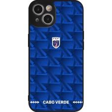 iPhone 14 Case Hülle - Silikon schwarz Kap Verde 2026 personalisierbares Fussballtrikot