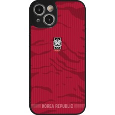 iPhone 14 Case Hülle - Silikon schwarz Südkorea 2026 personalisierbares Fussballtrikot