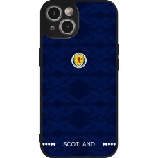 iPhone 14 Case Hülle - Silikon schwarz Schottland 2026 personalisierbares Fussballtrikot