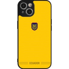 iPhone 14 Case Hülle - Silikon schwarz Ecuador 2026 personalisierbares Fussballtrikot